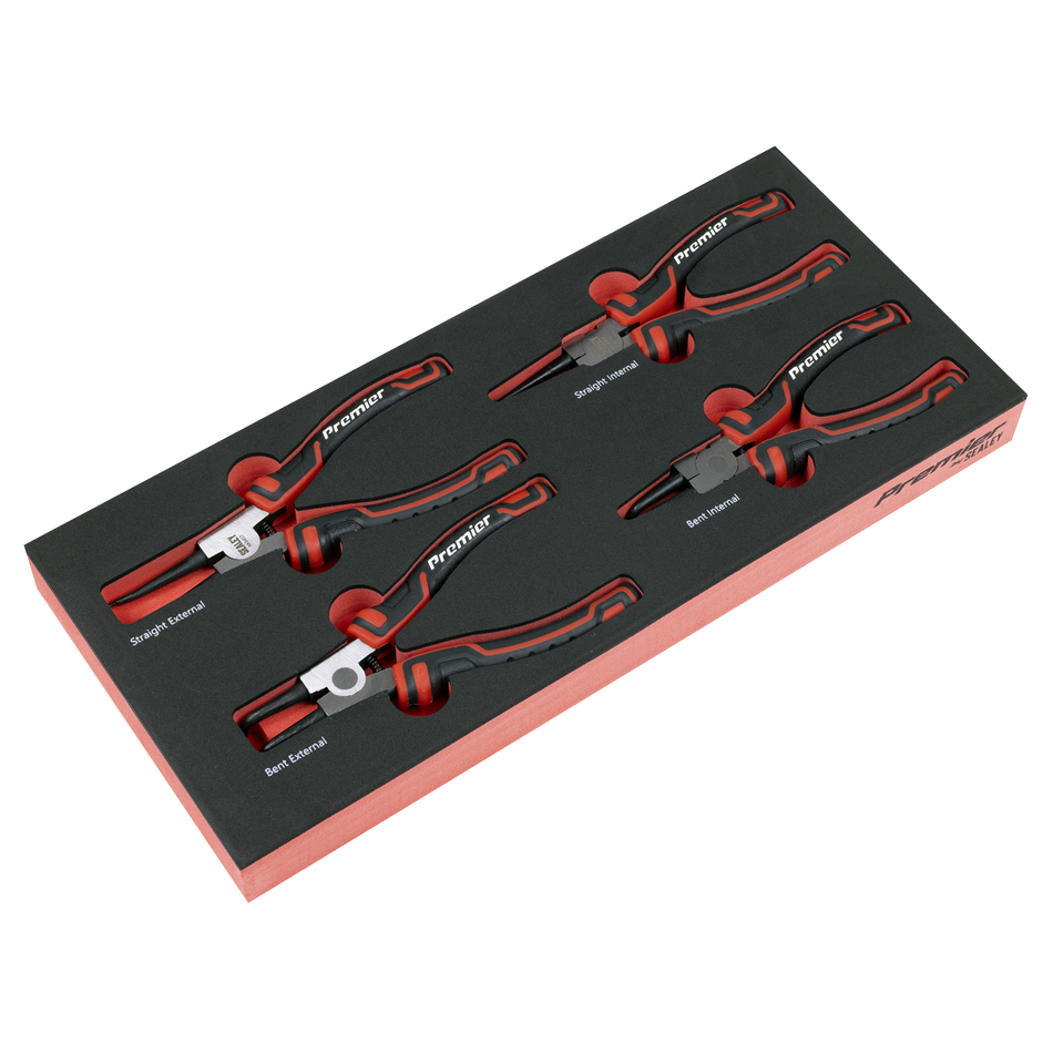 TBT57 Circlip Pliers Set with Tool Tray 4pc