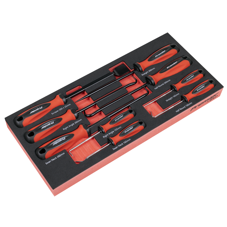 TBT65 Scraper & Hook Set with Tool Tray 9pc