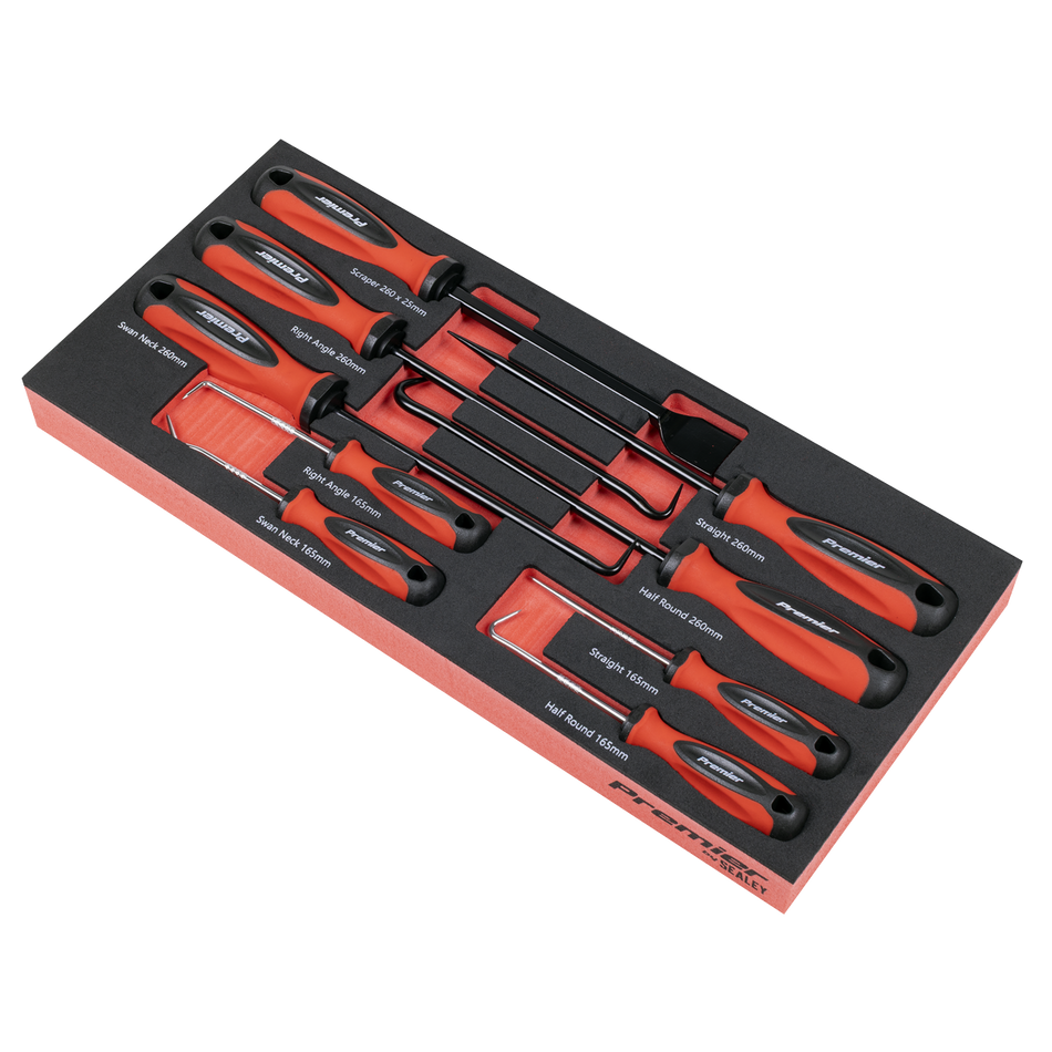 TBT65 Scraper & Hook Set with Tool Tray 9pc