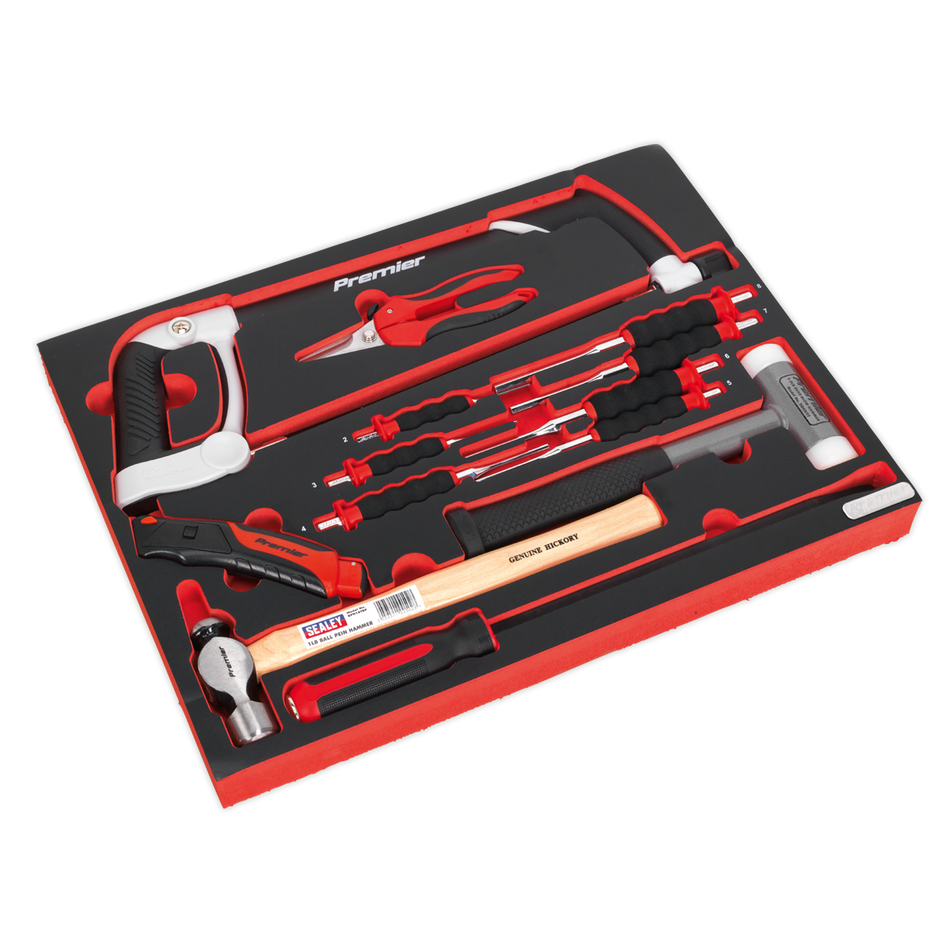 TBTP06UK Premier Platinum Hacksaw Hammers & Punch Kit with Tool Tray 13pc