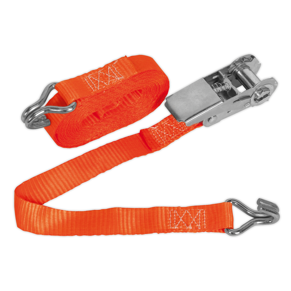 TD0845J Ratchet Strap Polyester Webbing 25mm x 4.5m 800kg Breaking Strength