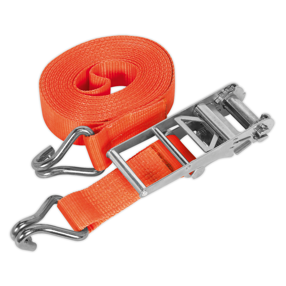 TD10010J Ratchet Strap Polyester Webbing 75mm x 10m 10000kg Breaking Strength