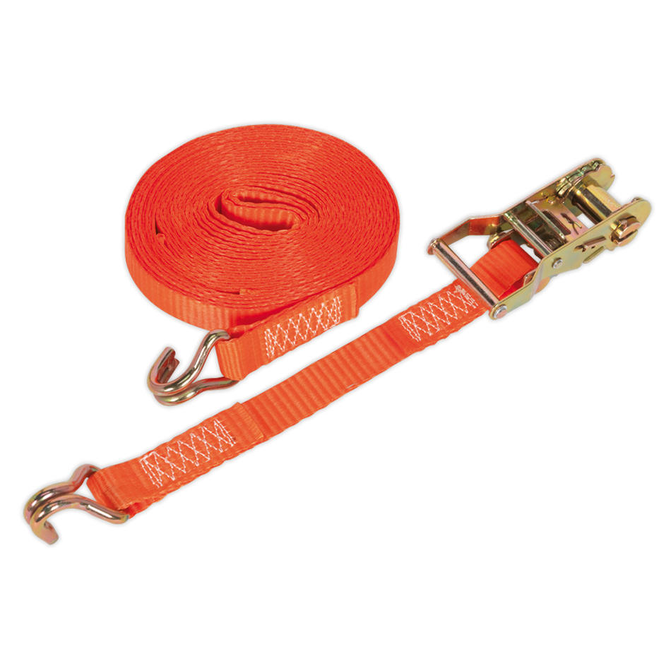 TD1508J Ratchet Strap Polyester Webbing 25mm x 8m 1500kg Breaking Strength