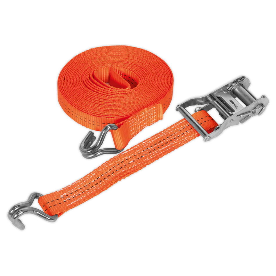 TD2008J Ratchet Strap Polyester Webbing 35mm x 8m 2000kg Breaking Strength