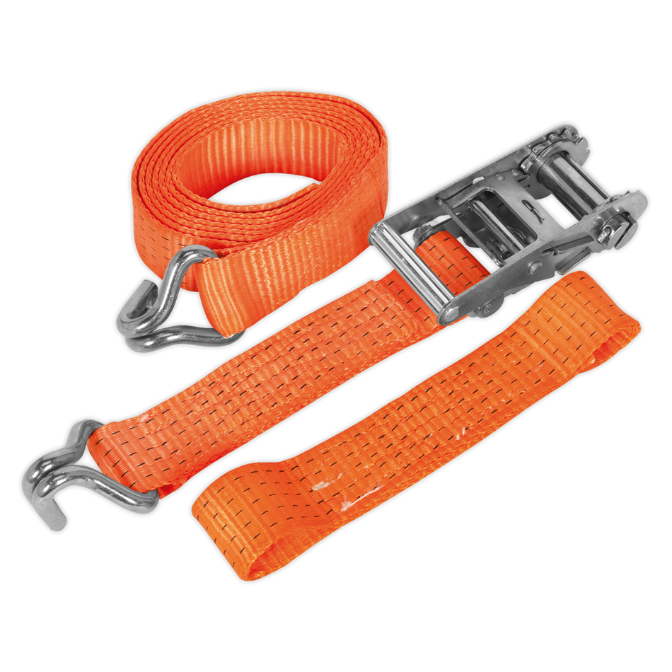 TDRWA Alloy Wheel Car Transporter Ratchet Strap 50mm x 3m 5000kg Breaking Strength