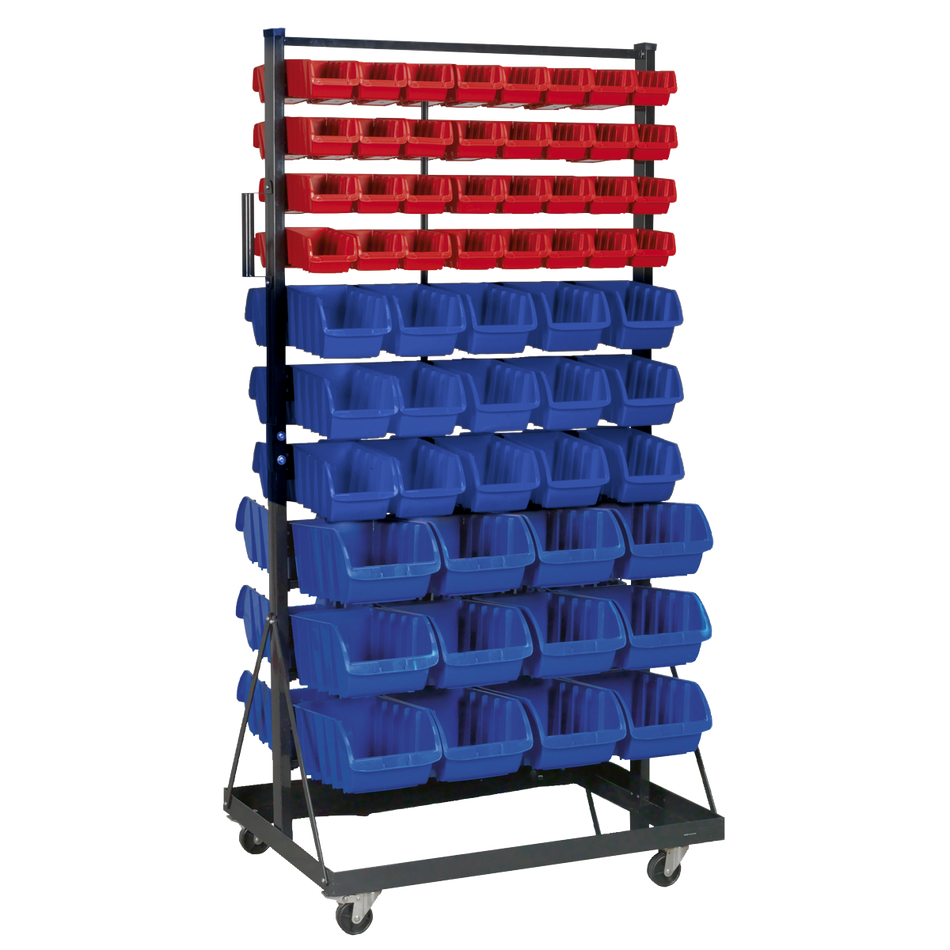 TPS118 Mobile Bin Storage System with 118 Bins