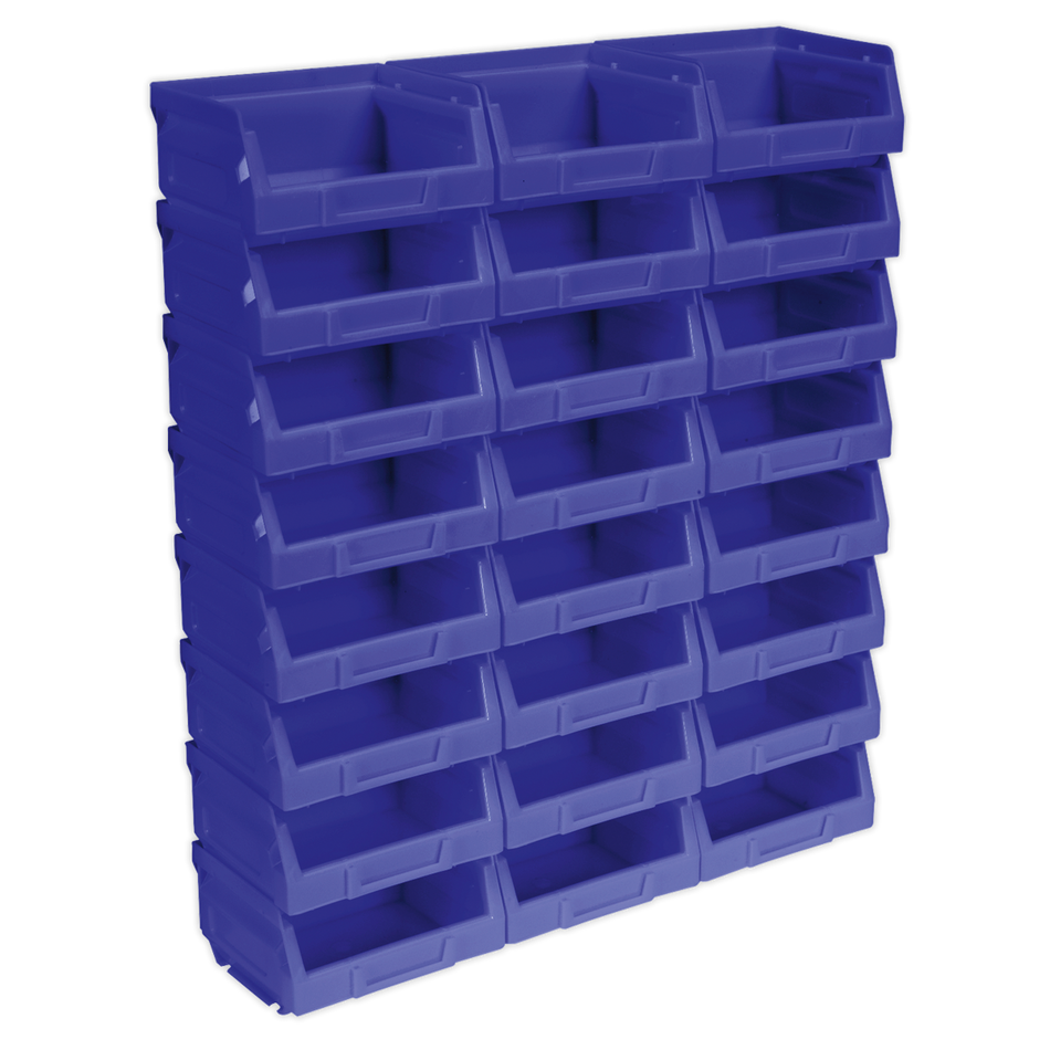 TPS124B Plastic Storage Bin 105 x 85 x 55mm Blue - Pack of 24