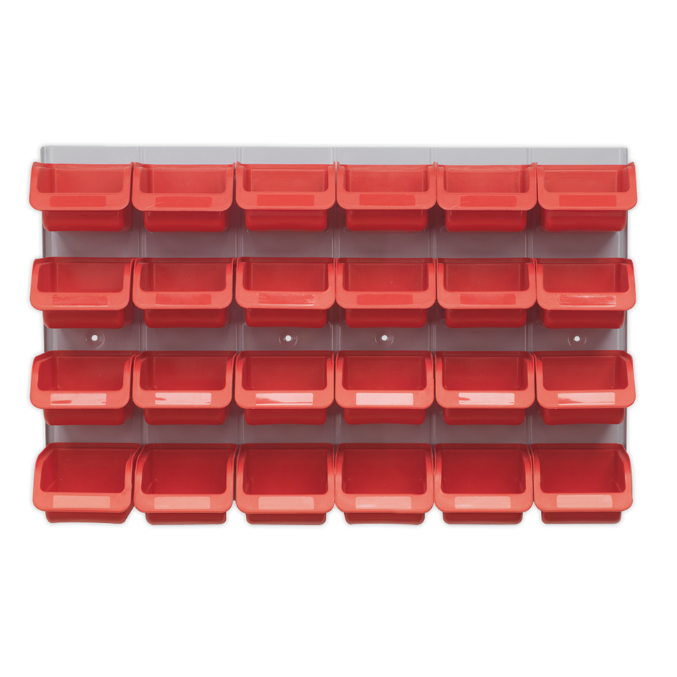 TPS130 Bin & Panel Combination 24 Bins - Red