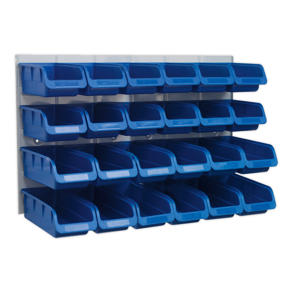 TPS131 Bin & Panel Combination 24 Bins - Blue