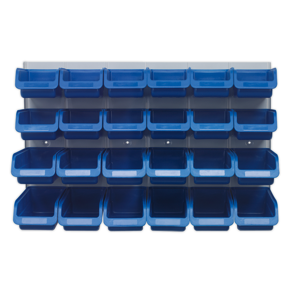 TPS131 Bin & Panel Combination 24 Bins - Blue