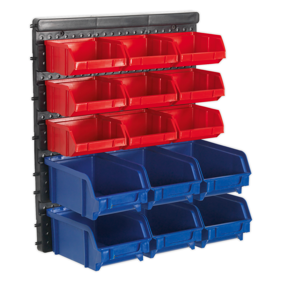 TPS1569WM Wall Mounting Bin Storage System with 15 Bins