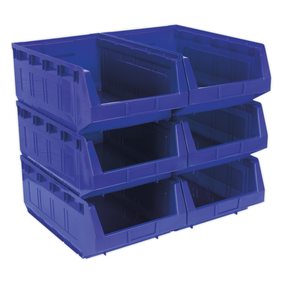 TPS56B Plastic Storage Bin 310 x 500 x 190mm Blue - Pack of 6