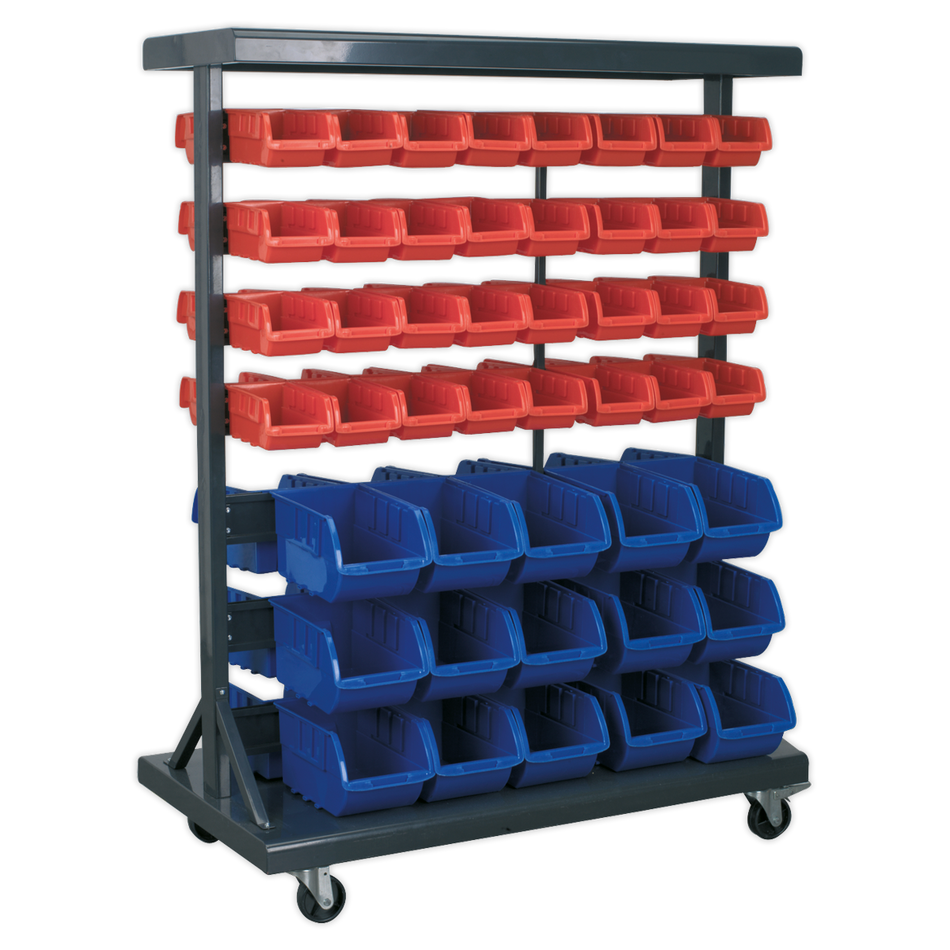TPS94 Mobile Bin Storage System with 94 Bins