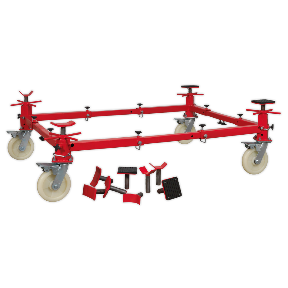 VMD002 Adjustable 4-Post Vehicle Moving Dolly 900kg Capacity
