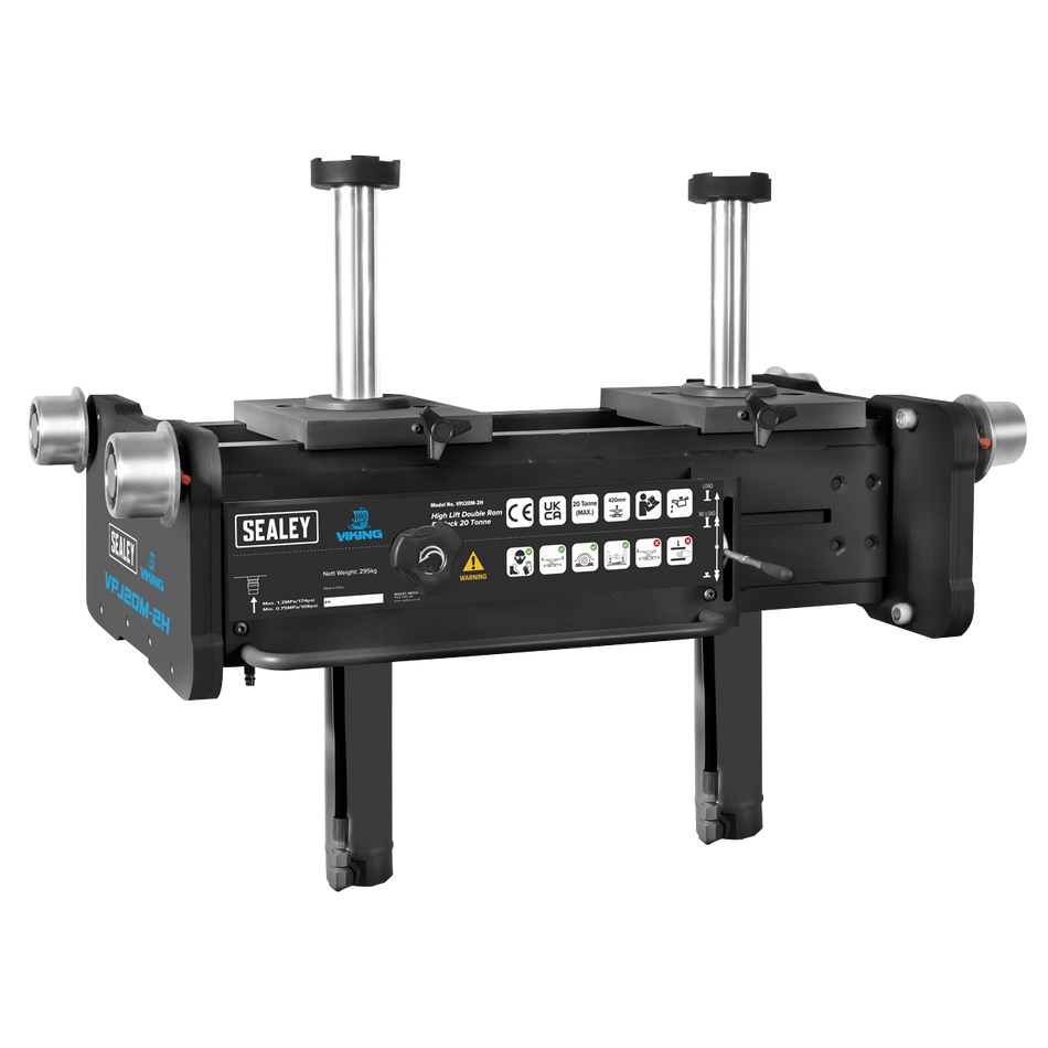 VPJ20M-2H Viking Pit Jack 20 Tonne Double Ram High Lift