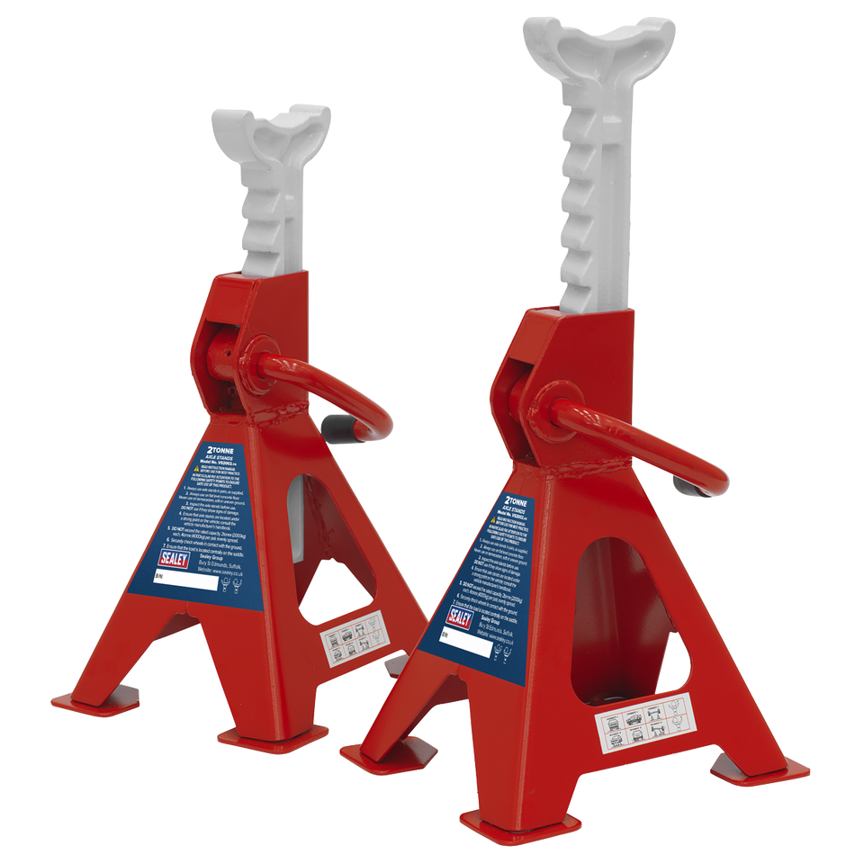 VS2002 Ratchet Type Axle Stands (Pair) 2 Tonne Capacity per Stand