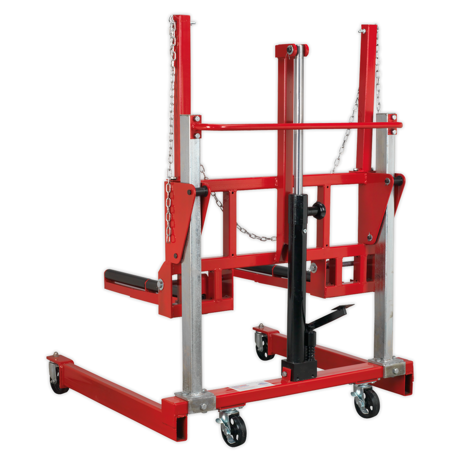 W508T Wheel Removal Trolley with Adjustable Width 500kg Capacity