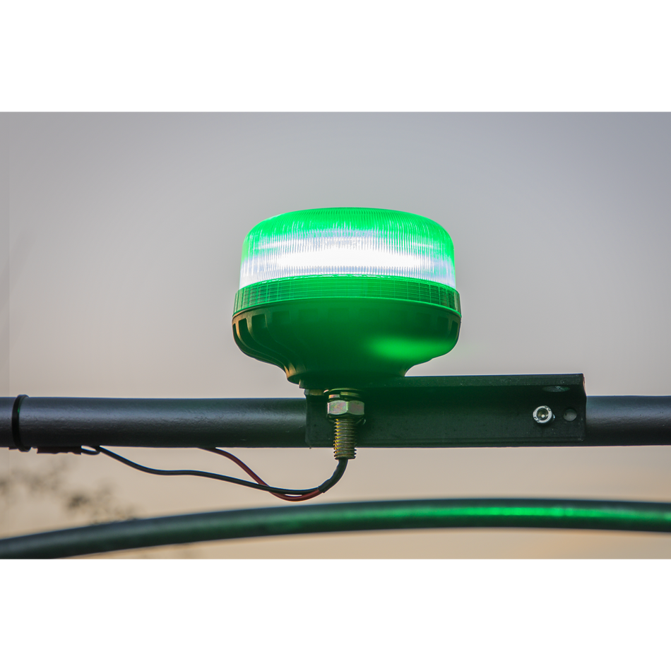WB951LEDG Warning Beacon with 12mm Bolt Fixing 36W SMD LED 12/24V - Green