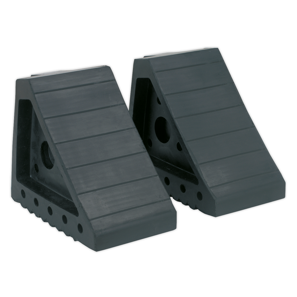 WC01 Rubber Wheel Chocks - Pair