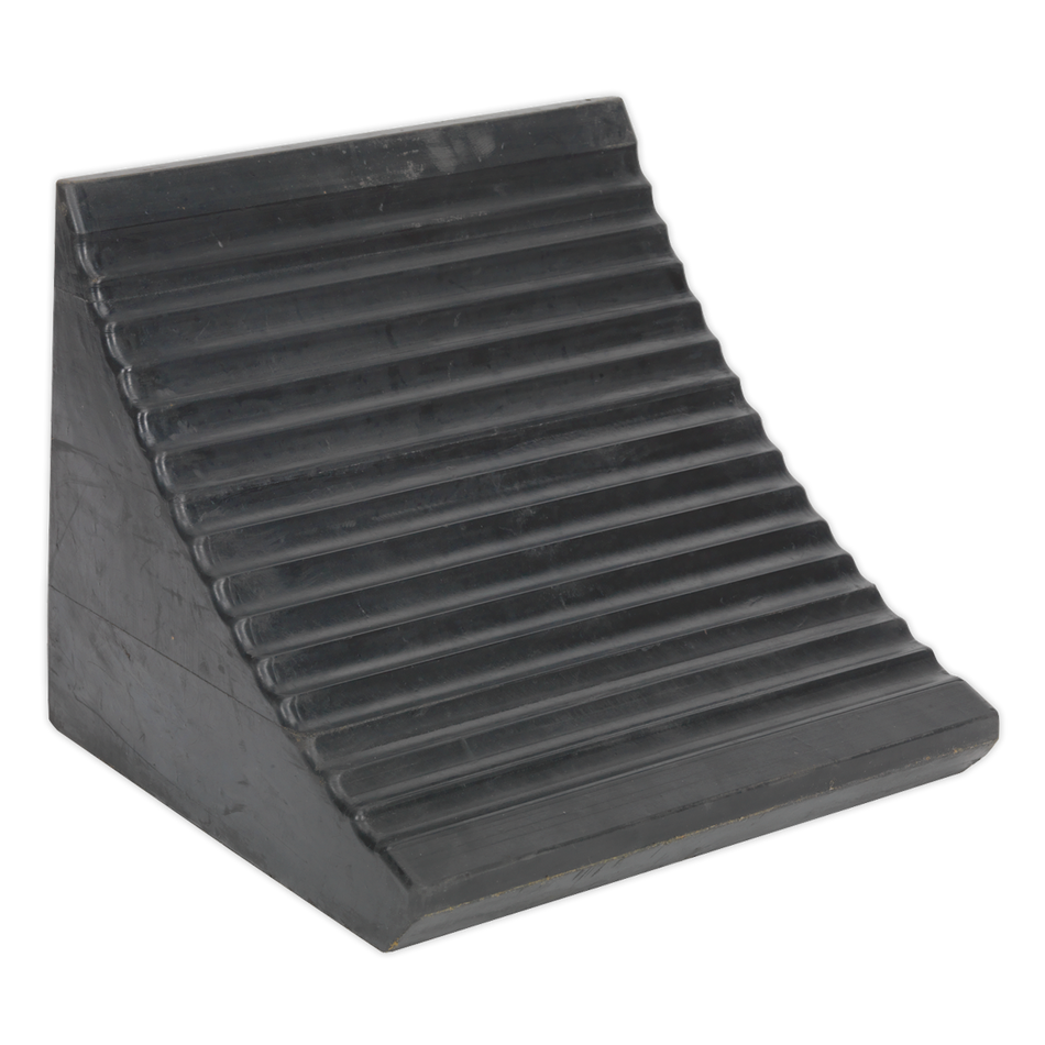 WC12 Heavy-Duty Rubber Wheel Chock - Single