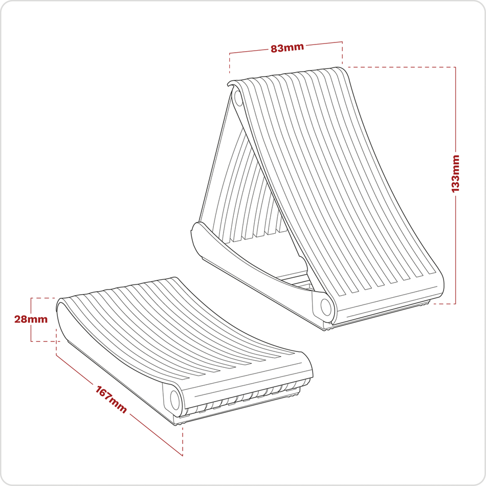 WCF01 Folding Wheel Chocks - Pair