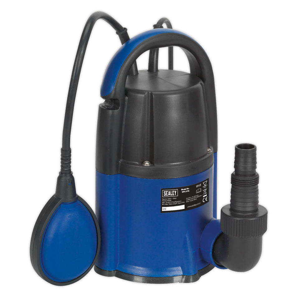WPL117A Submersible Water Pump Automatic Low Level 2mm 117L/min 230V