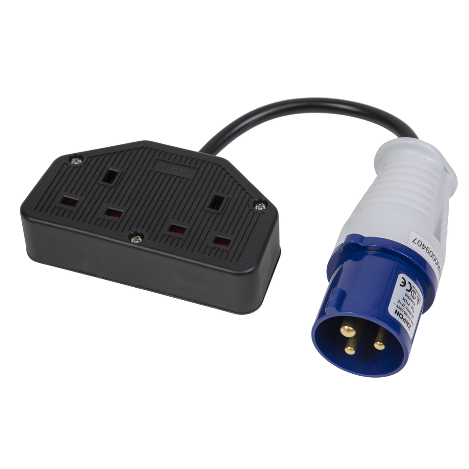 WPS16132 Twin Trailing Socket & Cable Set 16A/13A
