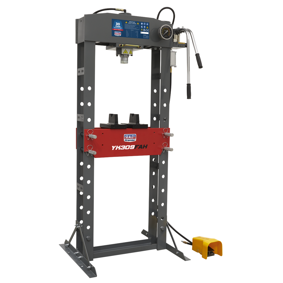 YK309FAH Premier Air/Hydraulic Floor Type Press with Foot Pedal 30 Tonne
