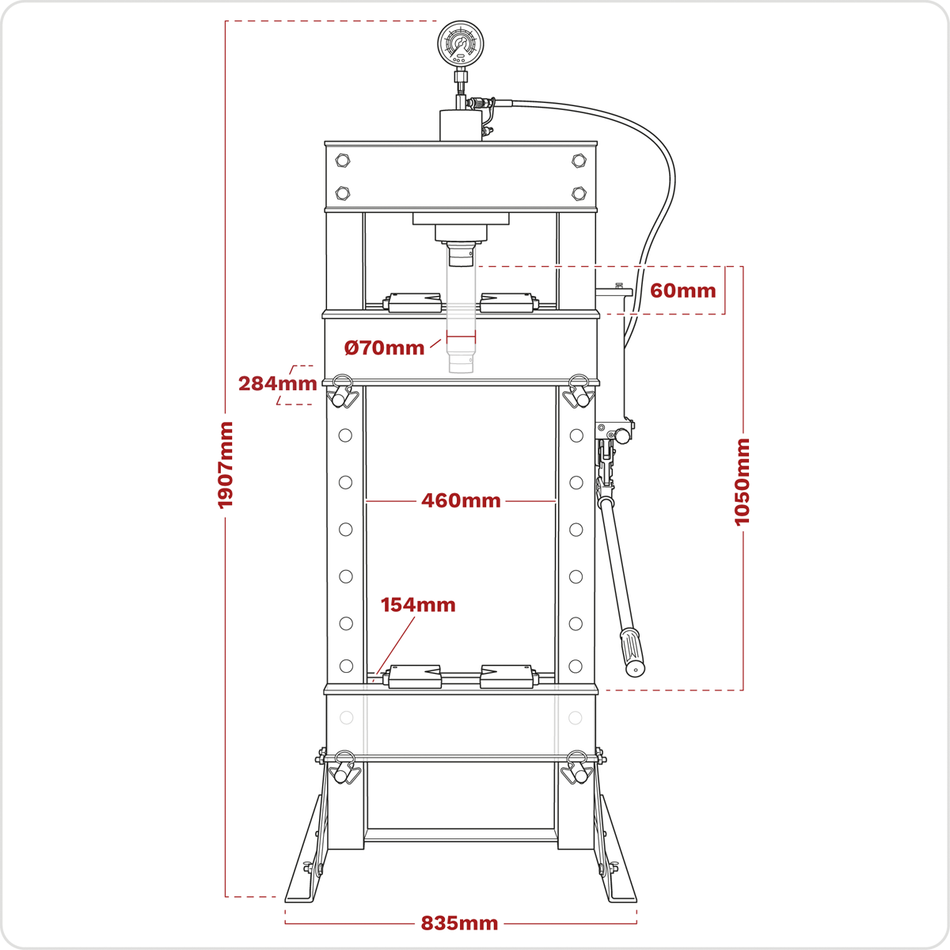 YK30XF Hydraulic Floor Type Press 30 Tonne