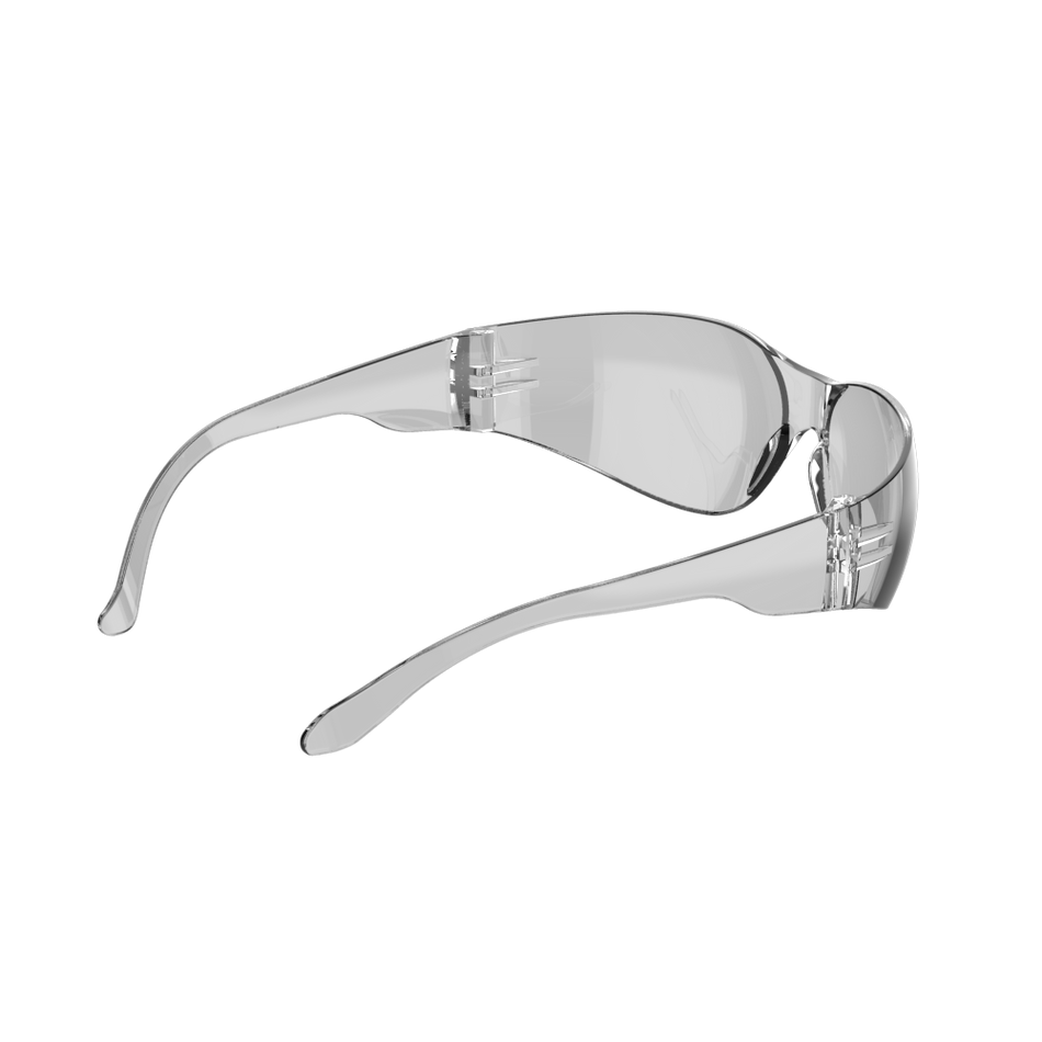 Stealth 7000 Safety Specs - Clear K Anti-scratch Lenses - Clear Frames
