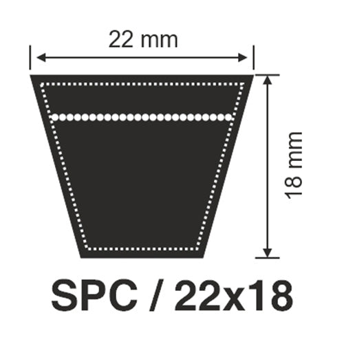 SPC11200 X'Set Wrapped Wedge V-Belt