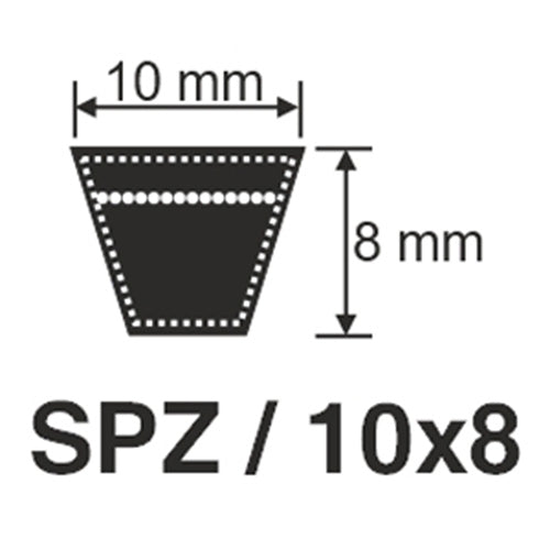 SPZ900 X'Set Wrapped Wedge V-Belt