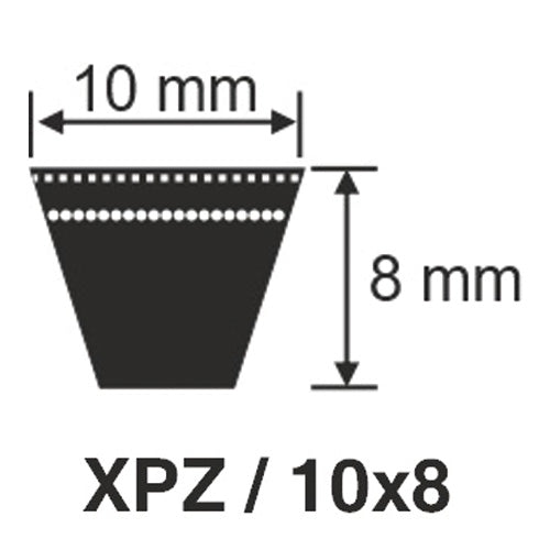 XPZ2030 X'tra Cogged Raw Edge Wedge V-Belt